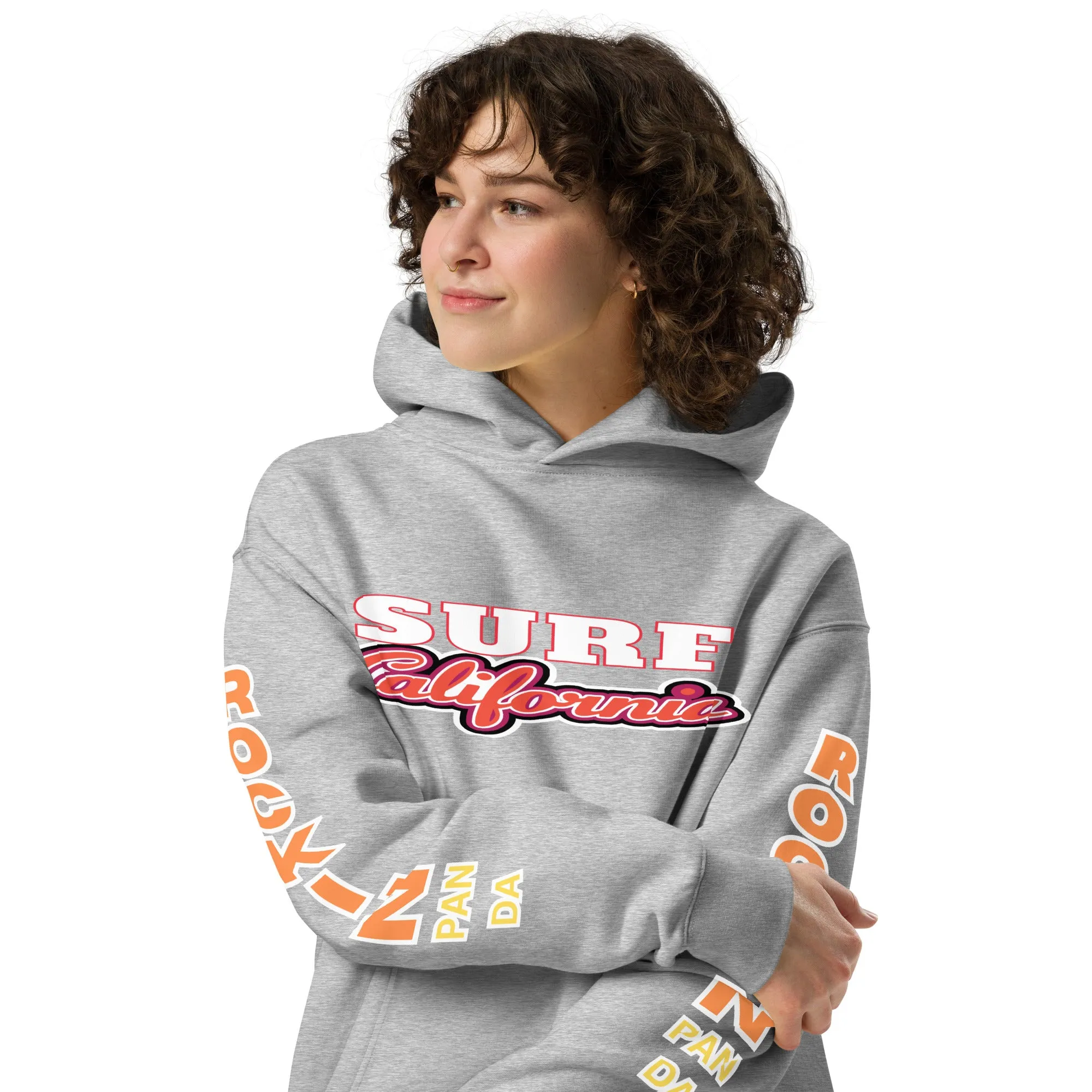 Surf California - Save the Beaches Oversized Unisex Hoodie