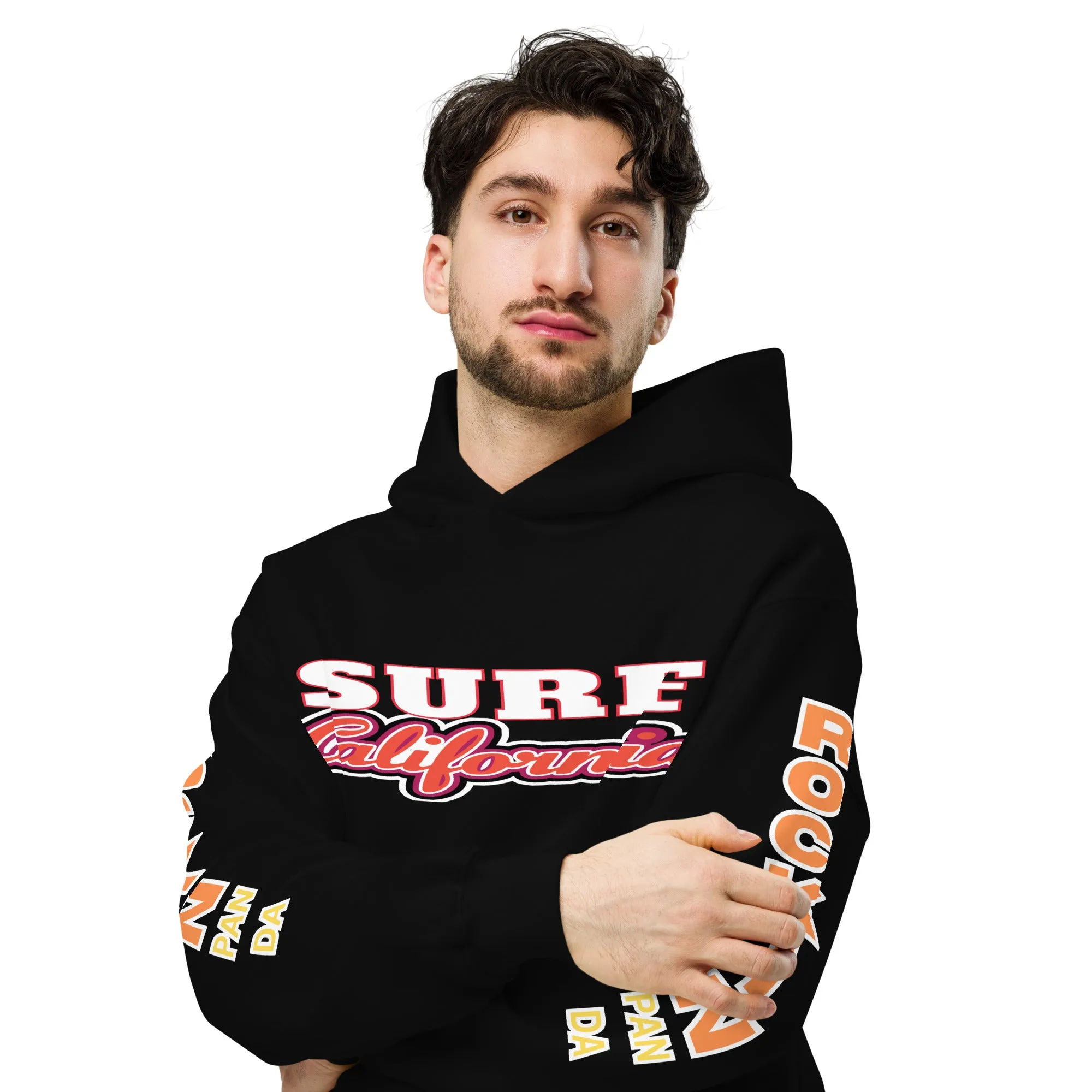 Surf California - Save the Beaches Oversized Unisex Hoodie