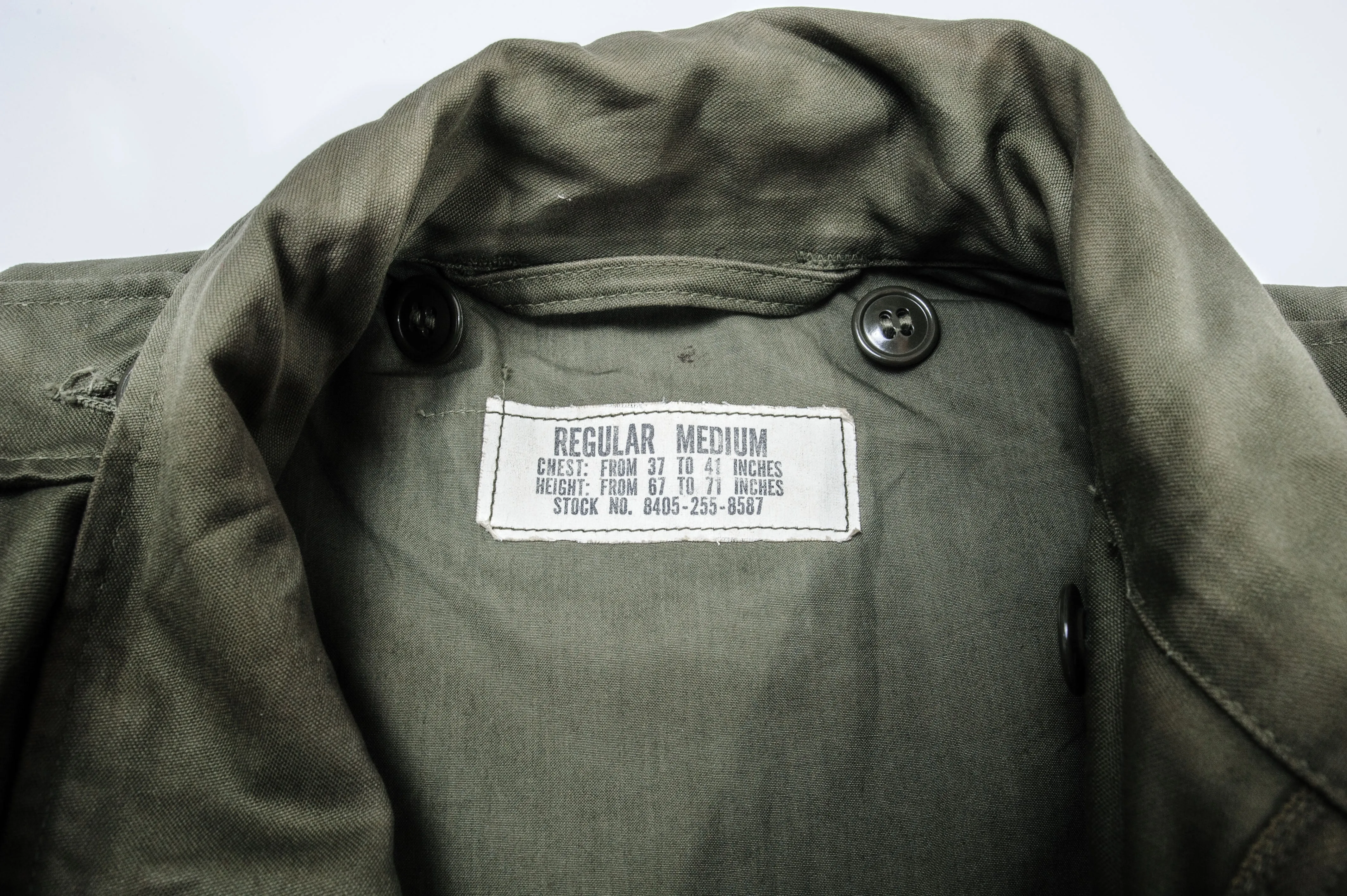 VINTAGE US ARMY M-1951 M51 FIELD JACKET 1959 VIETNAM WAR SIZE SMALL REGULAR