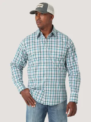 Wrangler | Wrinkle Resist White Plaid LS Shirt