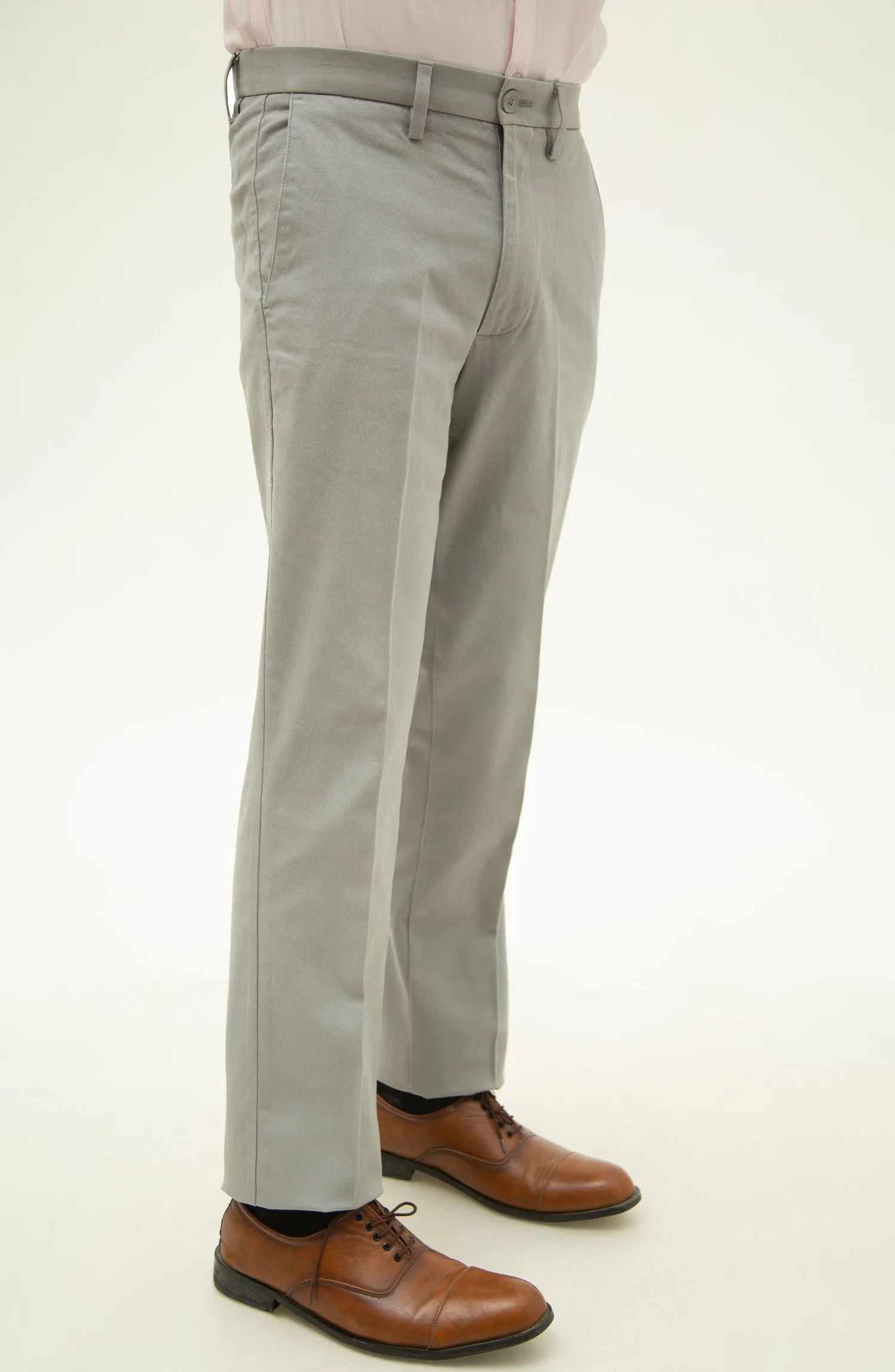 Wrinkle Free Pant - Light Grey