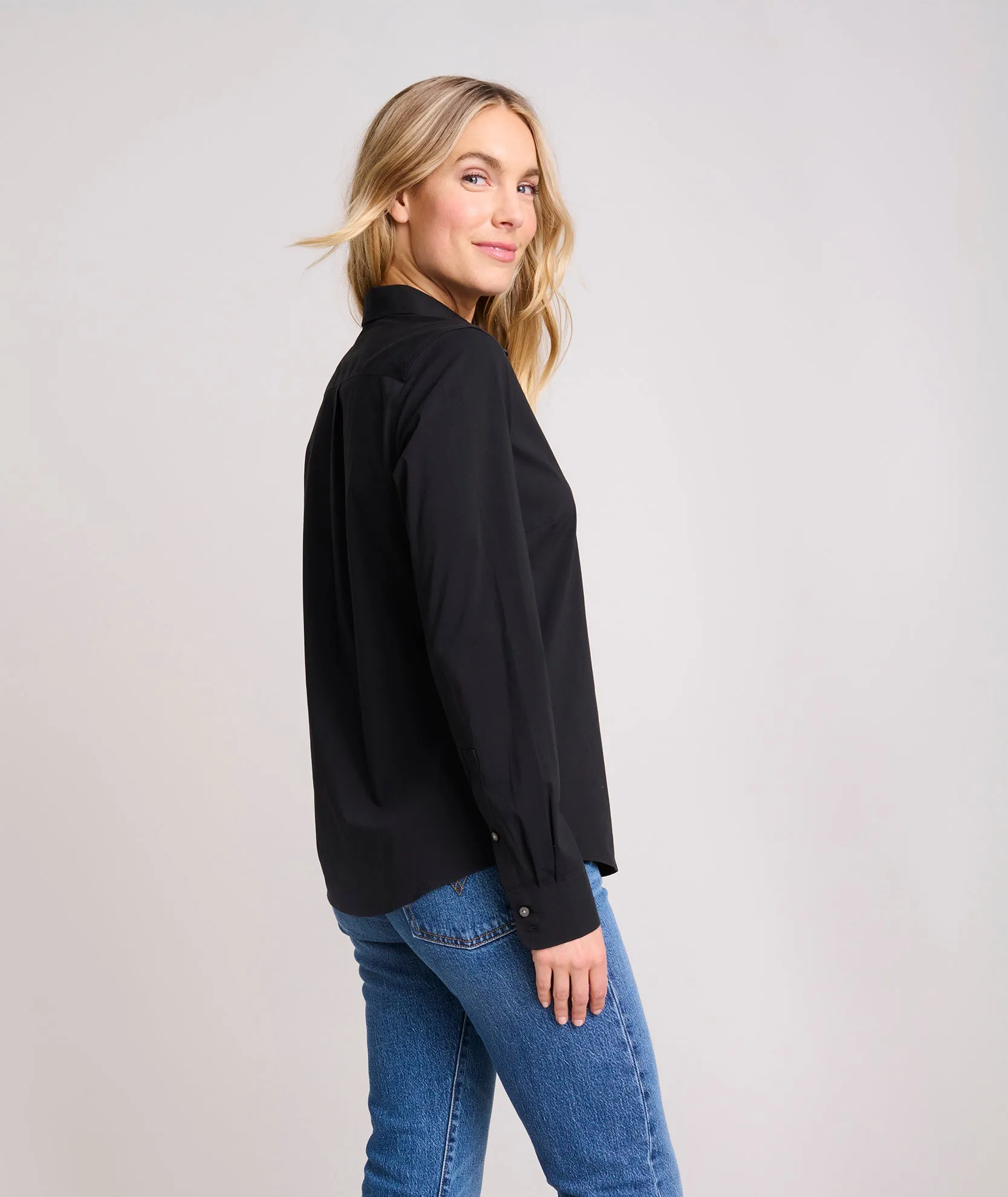 Wrinkle-Free Stretch Cotton Bella Shirt