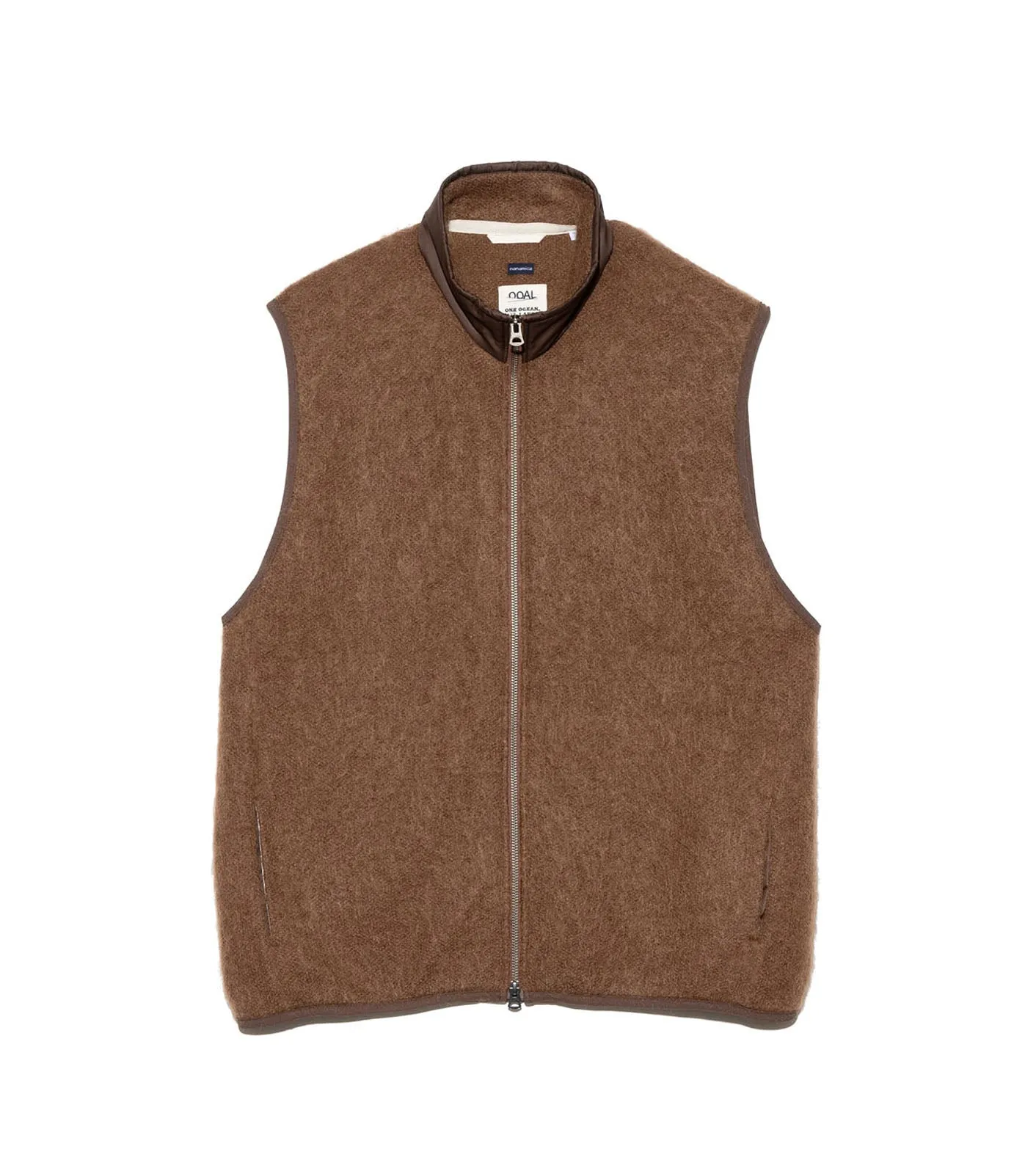 Zip-Up Mohair Vest